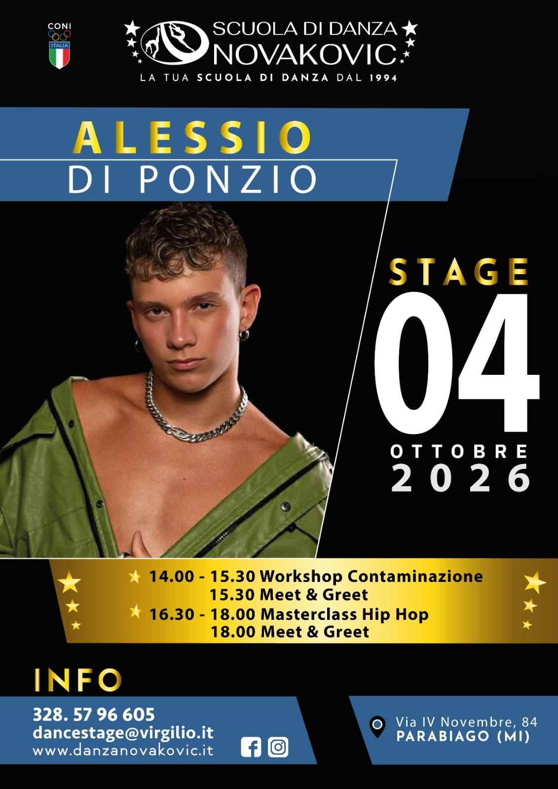 Stage con Alessio Di Ponzio 4 ottobre 2026